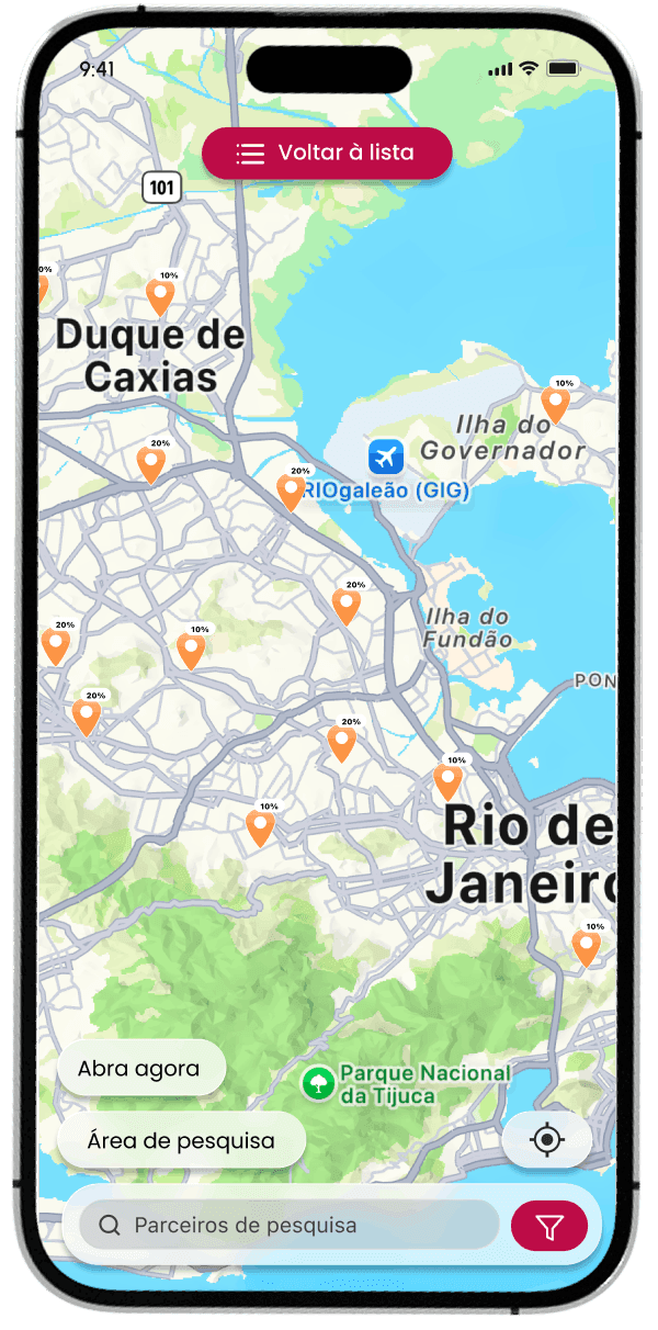 Mapa VÓRA no celular
